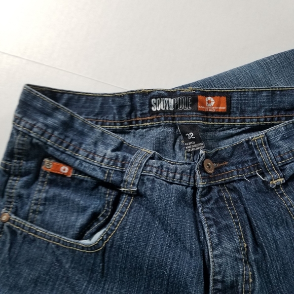 South Pole Vintage Baggy Jeans Size 32x32 Men Blue Relaxed Wide Straight Y2K - Picture 6 of 10